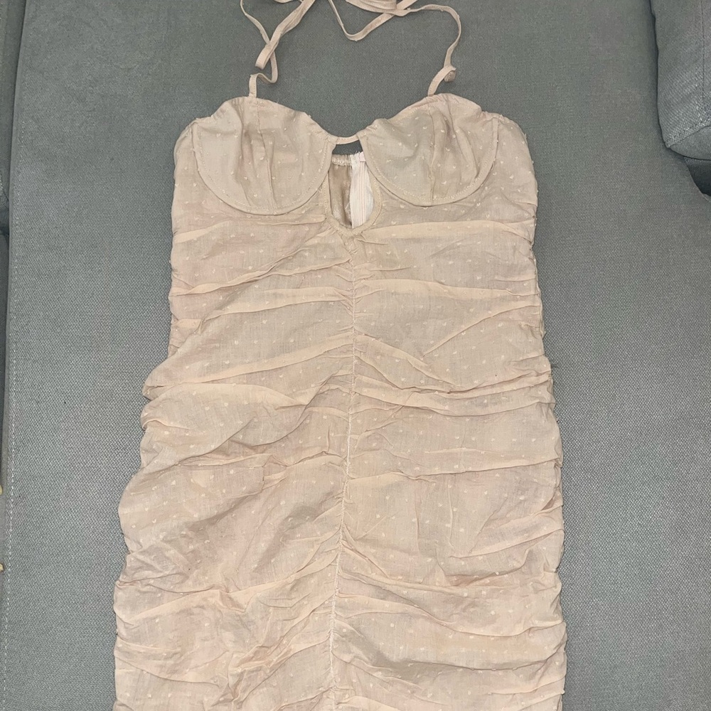 Pretty Little Thing Beige Dress size 8